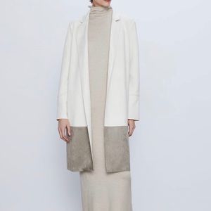 ⛔️SOLD⛔️🆕 ZARA Faux Suede Coat